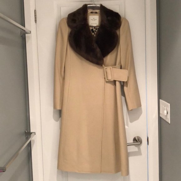 Kate Spade ♠️ Briella faux fur jacket - Picture 2 of 7
